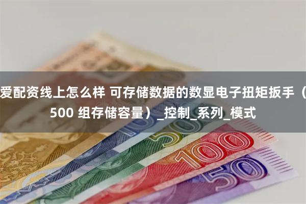 爱配资线上怎么样 可存储数据的数显电子扭矩扳手（500 组存储容量）_控制_系列_模式