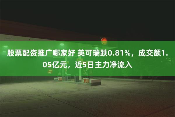 股票配资推广哪家好 英可瑞跌0.81%，成交额1.05亿元，近5日主力净流入